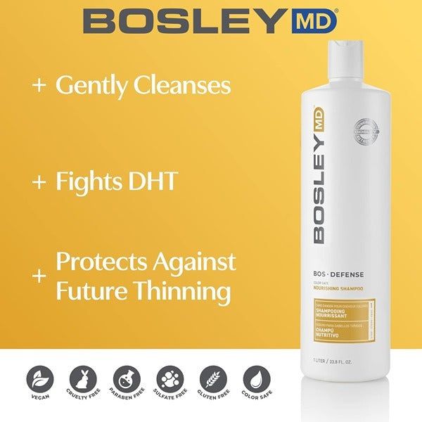 BosleyMD Nourishing Shampoo Defence Colour Safe 1 Litre - McGrocer