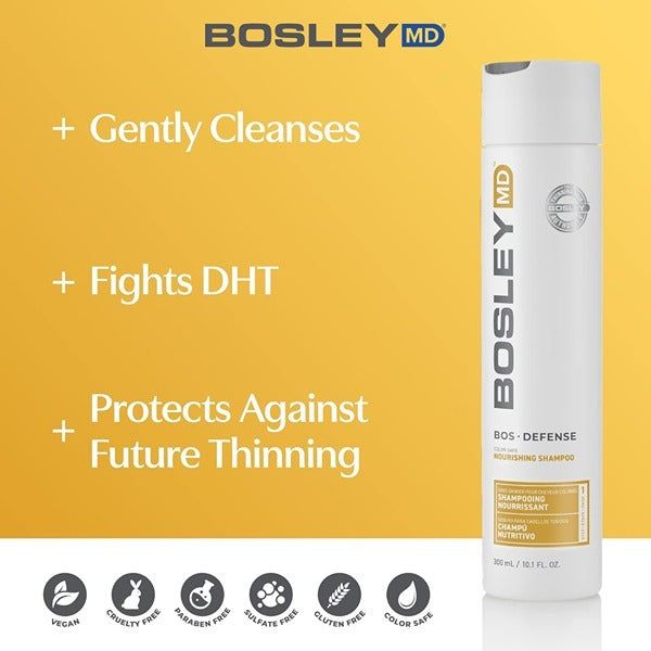 BosleyMD Nourishing Shampoo Defence Colour Safe 300ml - McGrocer