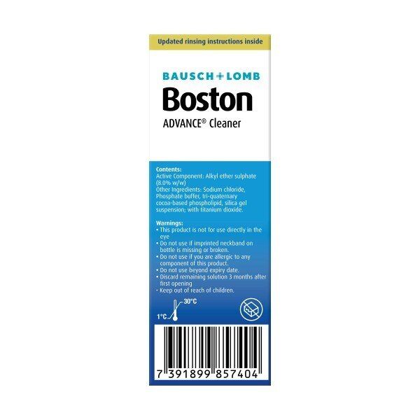 Boston Contact Lenses Advance Cleaner 30ml - McGrocer