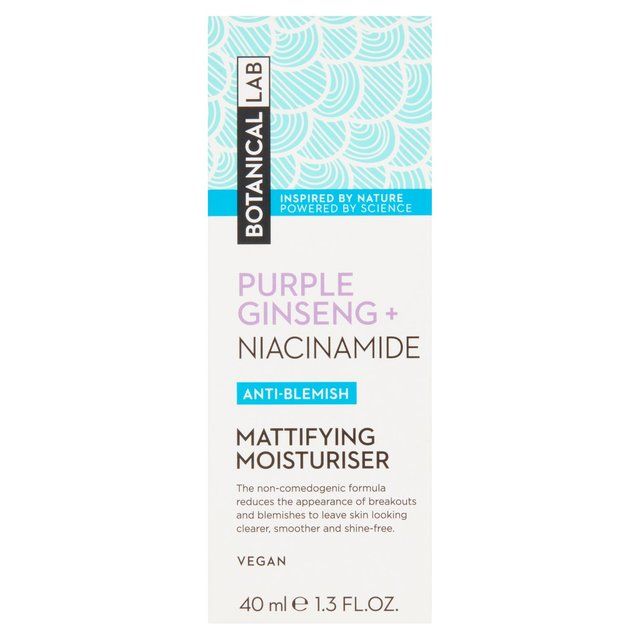Botanical Lab Purple Ginseng + Niacinamide Matifying Moisturiser   40ml - McGrocer