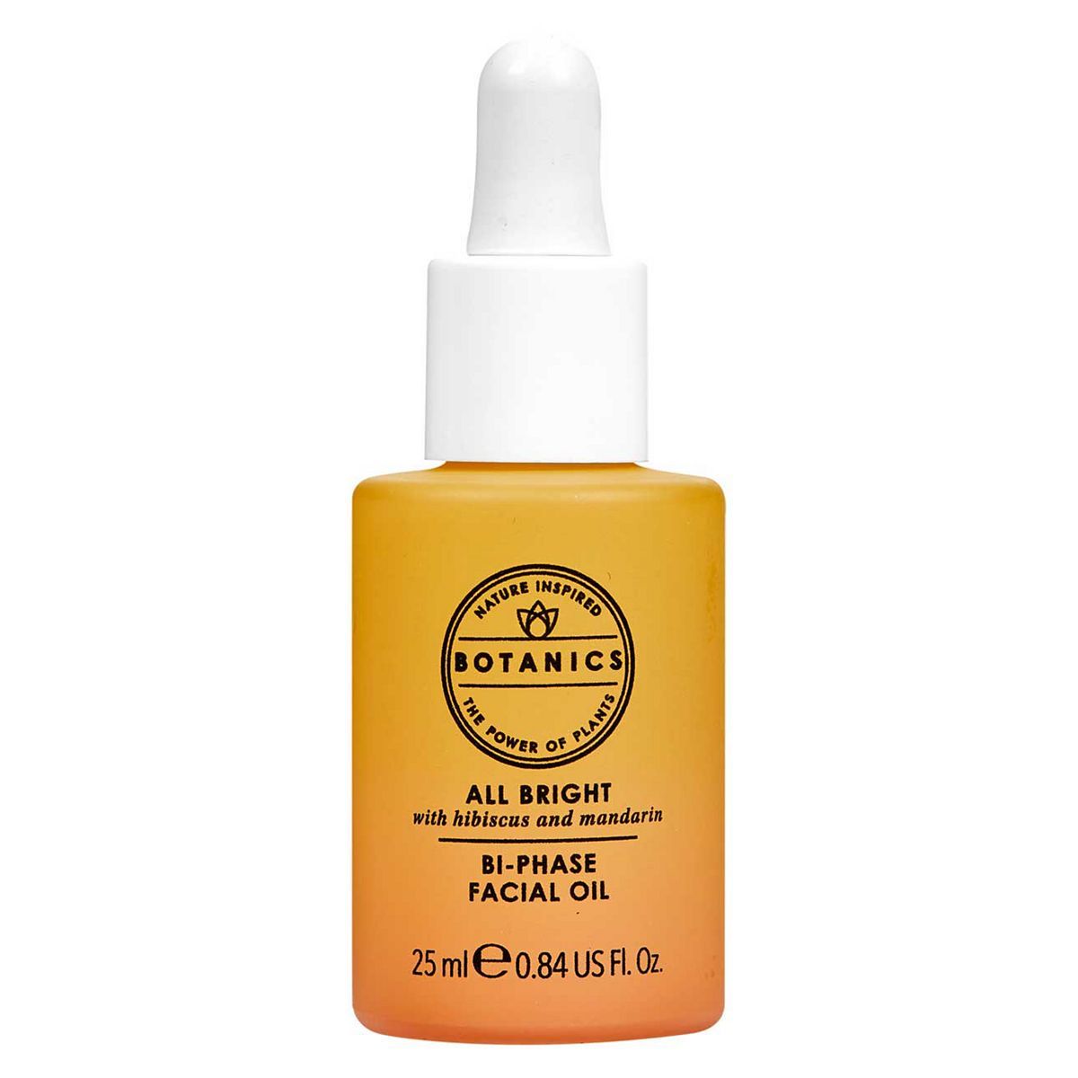 Botanics All Bright Bi-Phase Glow Facial Oil with Natural AHAs & Vitamin C 25ml - McGrocer