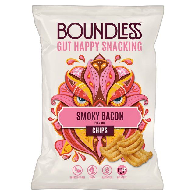 Boundless Smoky Bacon Chips Sharing Bag   80g - McGrocer