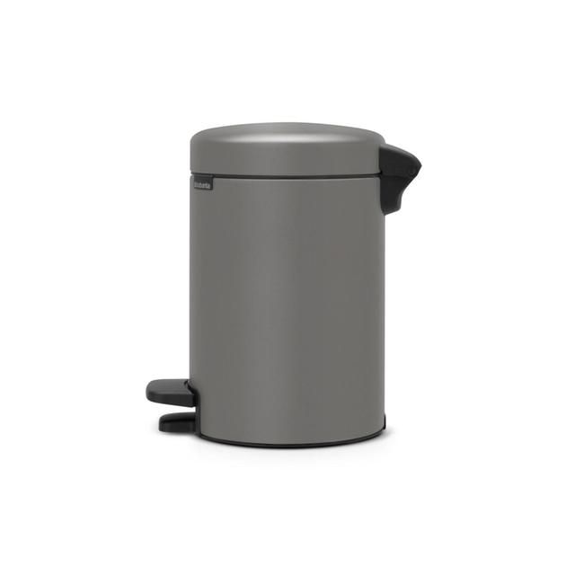 Brabantia 3 Litre Mineral Concrete Grey Pedal Bin
