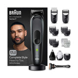 Braun Series 7, 17in1 Head to Toe, Hair &amp;amp; Body Trimmer - Grey