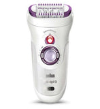 Braun Silk-&amp;eacute;pil 9, Epilator for Long-Lasting Hair Removal, Purple, 40 tweezers &amp;ndash; 9-690