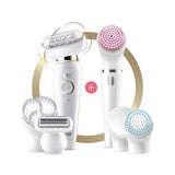 Braun Silk-&amp;eacute;pil 9 Flex 9-100 Beauty Set - Epilator, Flexible Head, Easier Hair Removal, White/Gold