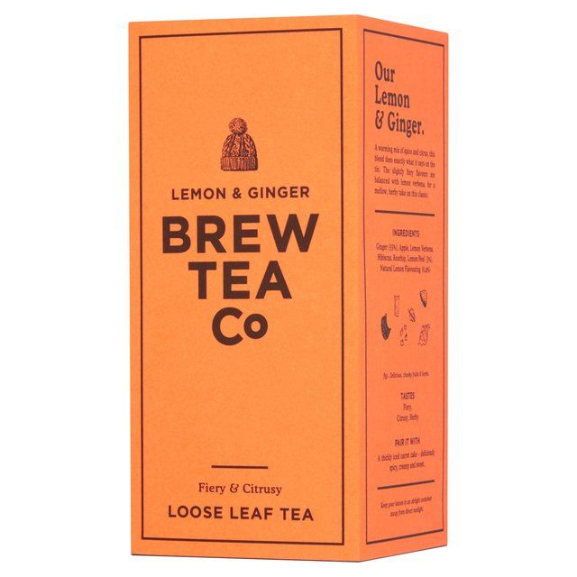 Brew Tea Co Lemon &amp;amp; Ginger Loose Leaf Tea   113g
