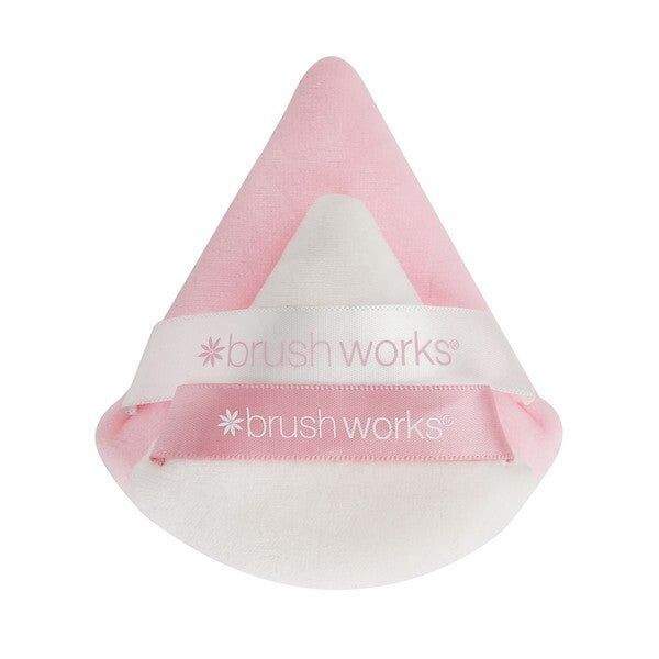 Brushworks Triangular Powder Puff Duo
