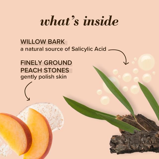 Burt's Bees Exfoliating Pore Scrub Peach &amp;amp; Willowbark    110g