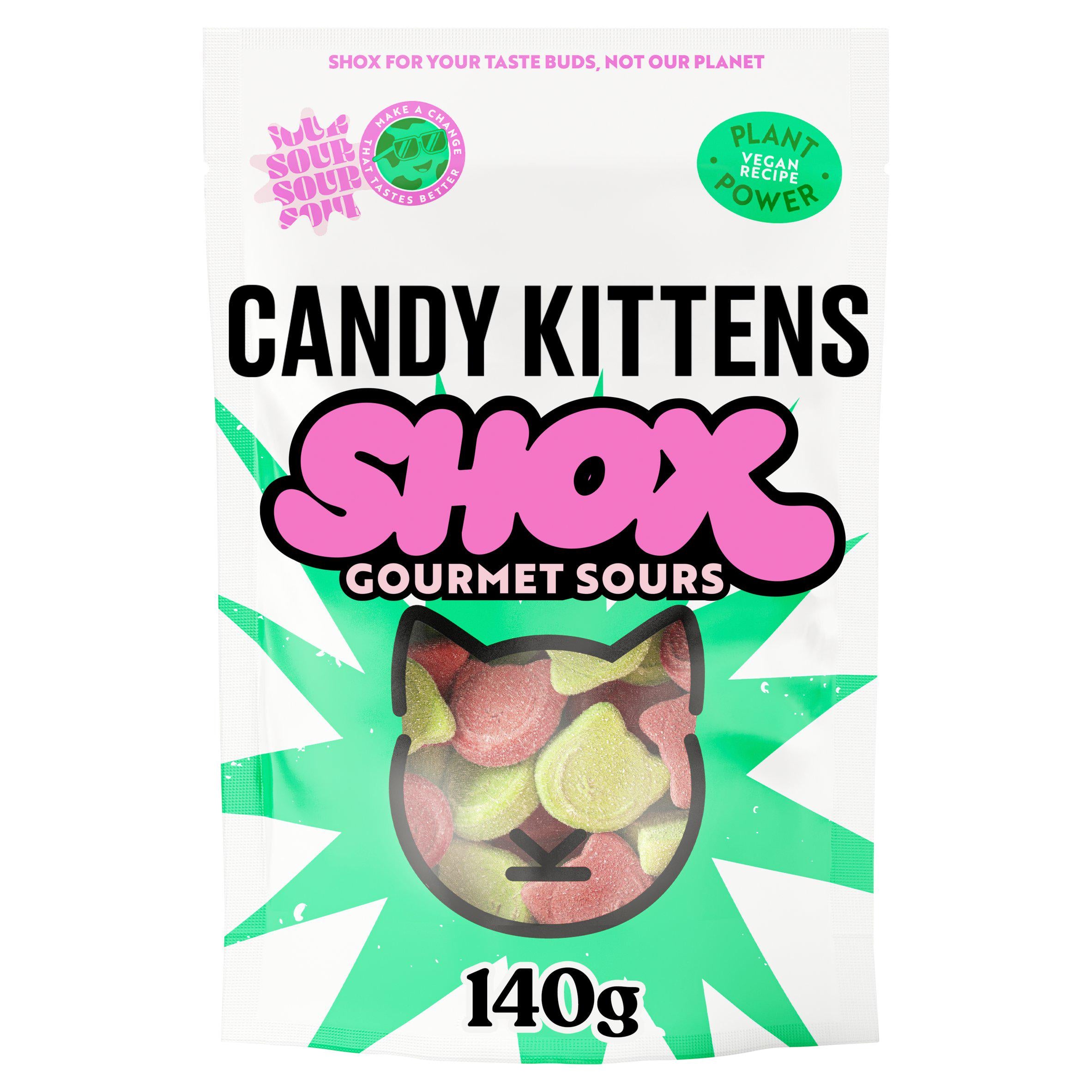 Candy Kittens Shox Gourmet Sours 140g - McGrocer
