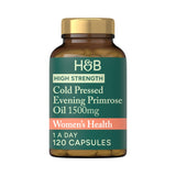 Holland & Barrett High Strength Cold Pressed Evening Primrose Oil 1500mg 120 Capsules - 998996