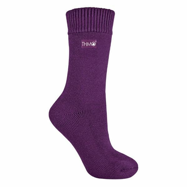 THMO Ladies Fleece Lined Winter Thermal Socks 4-8 UK GOODS Superdrug Purple  
