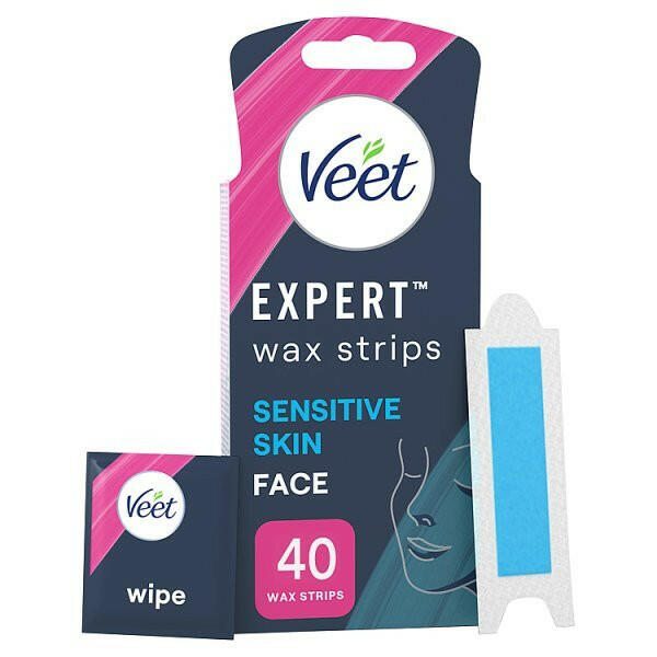 Veet Expert Cold Wax Strips Face Sensitive 40s GOODS Boots   