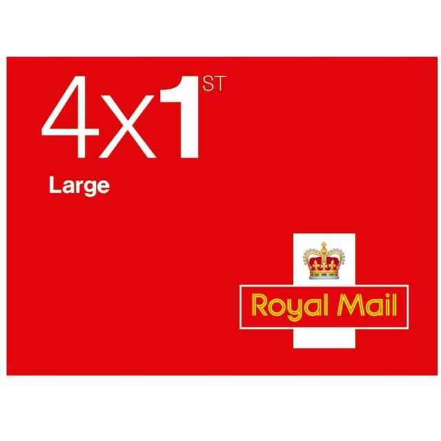 1st Class Large Stamps   4 per pack - McGrocer