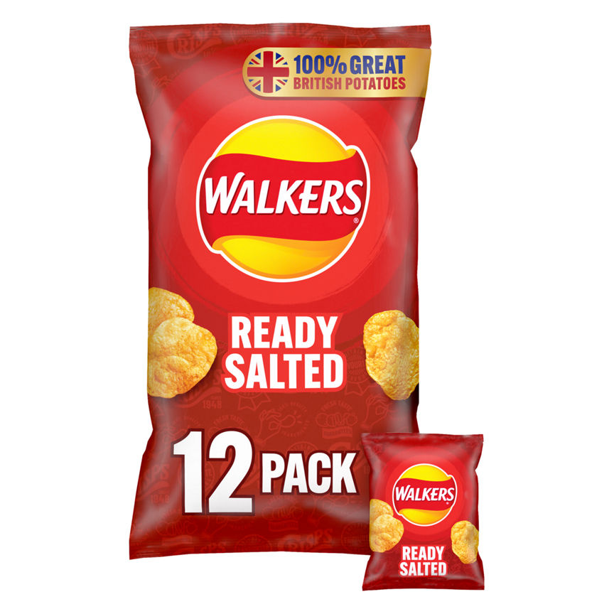 Walkers Ready Salted Multipack Crisps - McGrocer