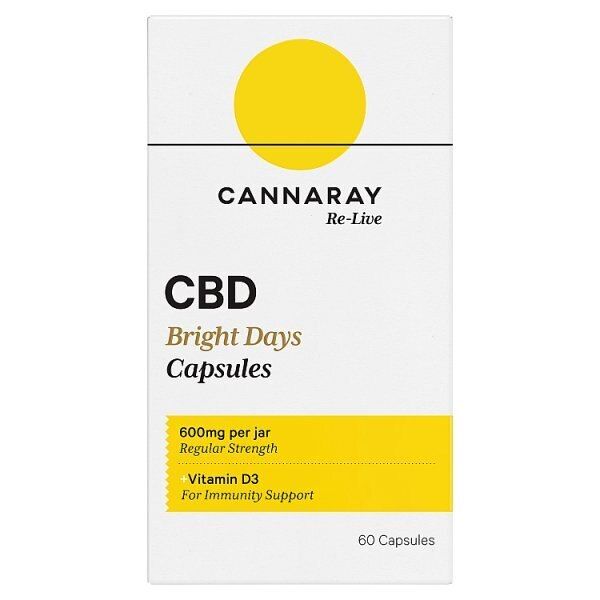Cannaray CBD Immunity Support Capsules 600Mg x 60