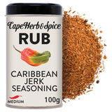 Cape Herb &amp;amp; Spice Caribbean Jerk Seasoning Rub Tin   100g