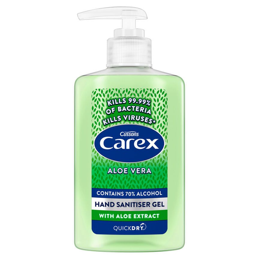 Carex Anti-bacterial Hand Sanitiser Gel Aloe Vera
