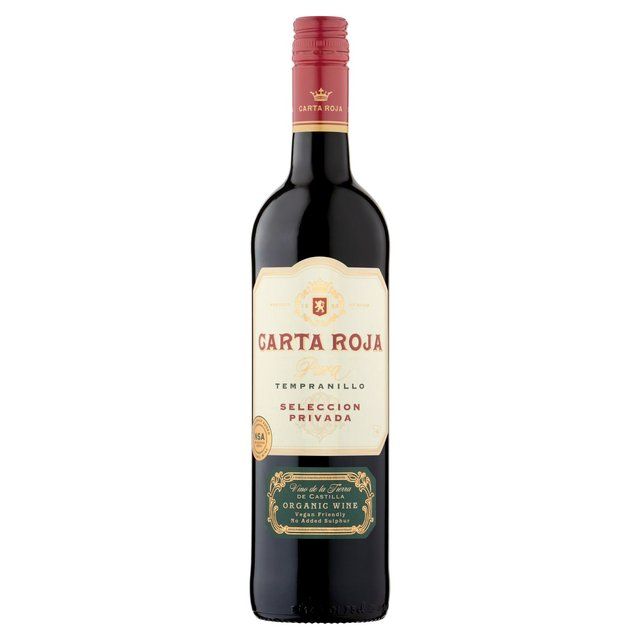 Carta Roja Pura Organic Tempranillo   75cl