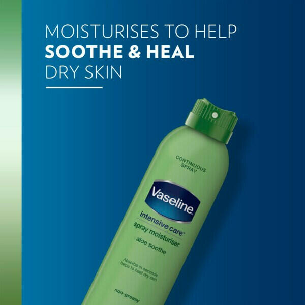 Vaseline Intensive Care Spray Moisturiser Aloe Soothe 190ml GOODS Superdrug   