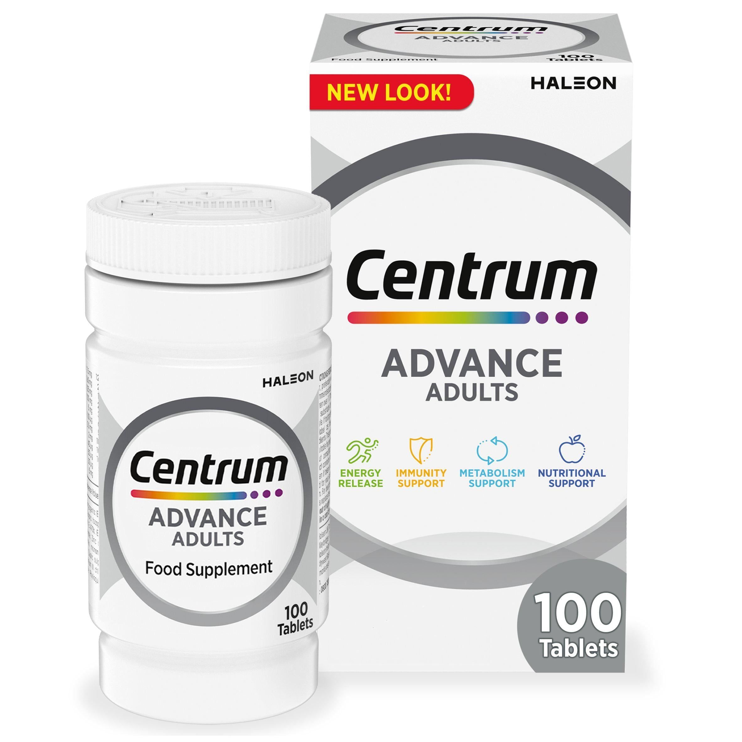 Centrum Advance Multivitamins &amp;amp; Vitamin Tablets x100