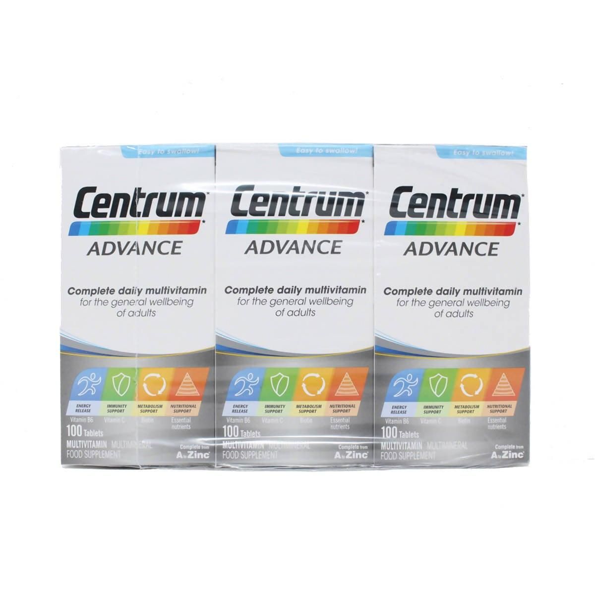 Centrum Advanced Vitamins, 3 x 100 Count