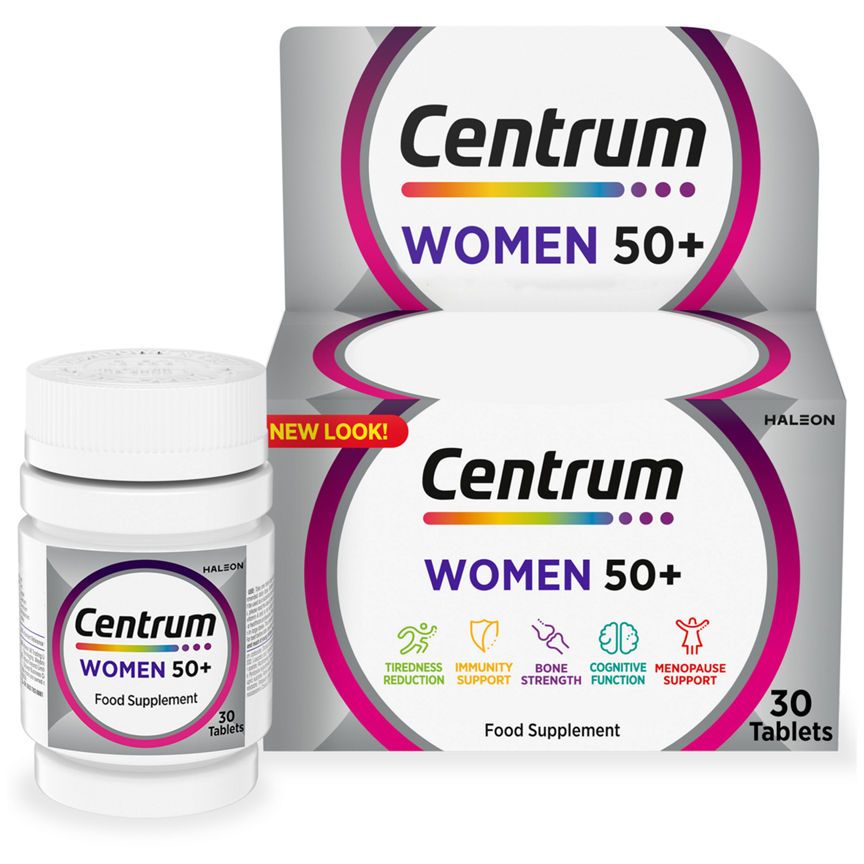 Centrum Women 50+ Multivitamin &amp;amp; Vitamin Tablets, 30