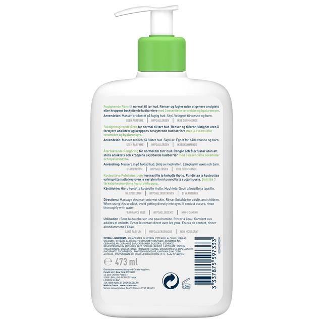 CeraVe Hydrating Cleanser with Hyaluronic Acid   473ml