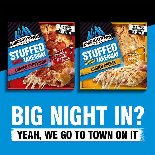 Chicago Town Takeaway Stuffed Crust Cheese Large Pizza   630g