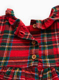 Christmas Red Tartan Dress &amp;amp; Tights Set Up to 3 mths