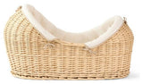 Clair de Lune Organic Cream Noah Pod Moses Basket With Stand