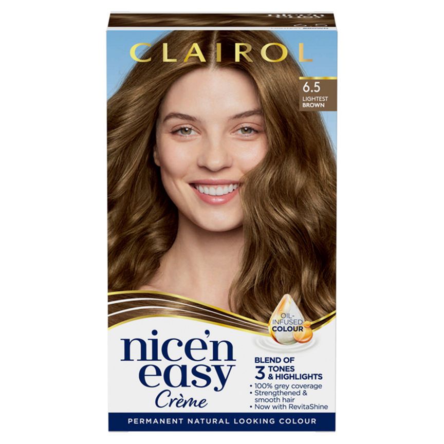 Clairol Nice&amp;rsquo;n Easy Permanent Hair Dye 6.5 Light Brown