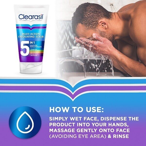 Clearasil 5 in 1 Multi-Action Exfoliating Face Scrub 150ml