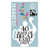 Clipper Organic &amp;amp; Fairtrade Decaffeinated Earl Grey Tea   40 per pack