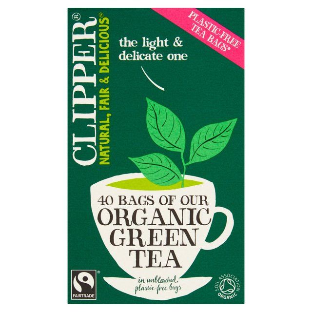 Clipper Organic &amp;amp; Fairtrade Green Tea   40 per pack