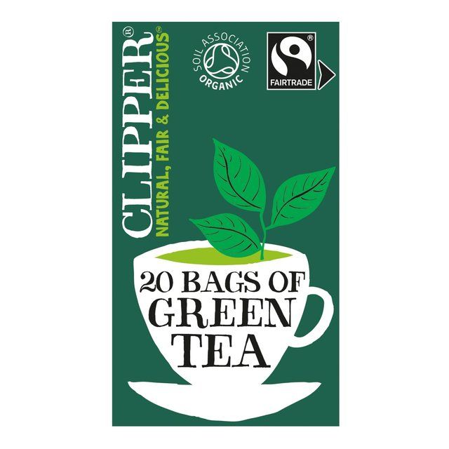 Clipper Organic Fairtrade Green Tea Bags   20 per pack