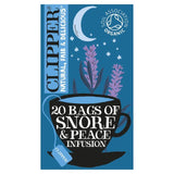 Clipper Snore &amp;amp; Peace Organic Chamomile Lemon Balm &amp;amp; Lavender Tea Bags   20 per pack