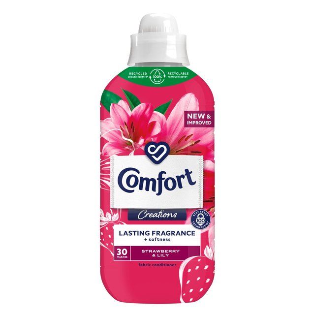 Comfort Creations Fabric Conditioner Strawberry and Lily 30 Washes   900ml
