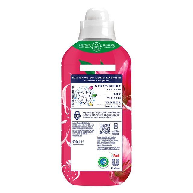 Comfort Creations Fabric Conditioner Strawberry and Lily 30 Washes   900ml