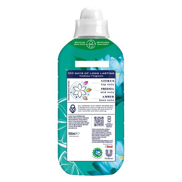 Comfort Creations Fabric Conditioner Waterlily &amp;amp; Lime 30 Washes   900ml