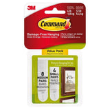 Command Picture Hanging Strips  Small (8 med sets &amp;amp; 4 small sets/pk)