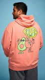 Fresh Values Coral Hooded Sweatshirt