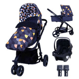 Cosatto Giggle Mix Travel System with Hold Car Seat Bundle Debut