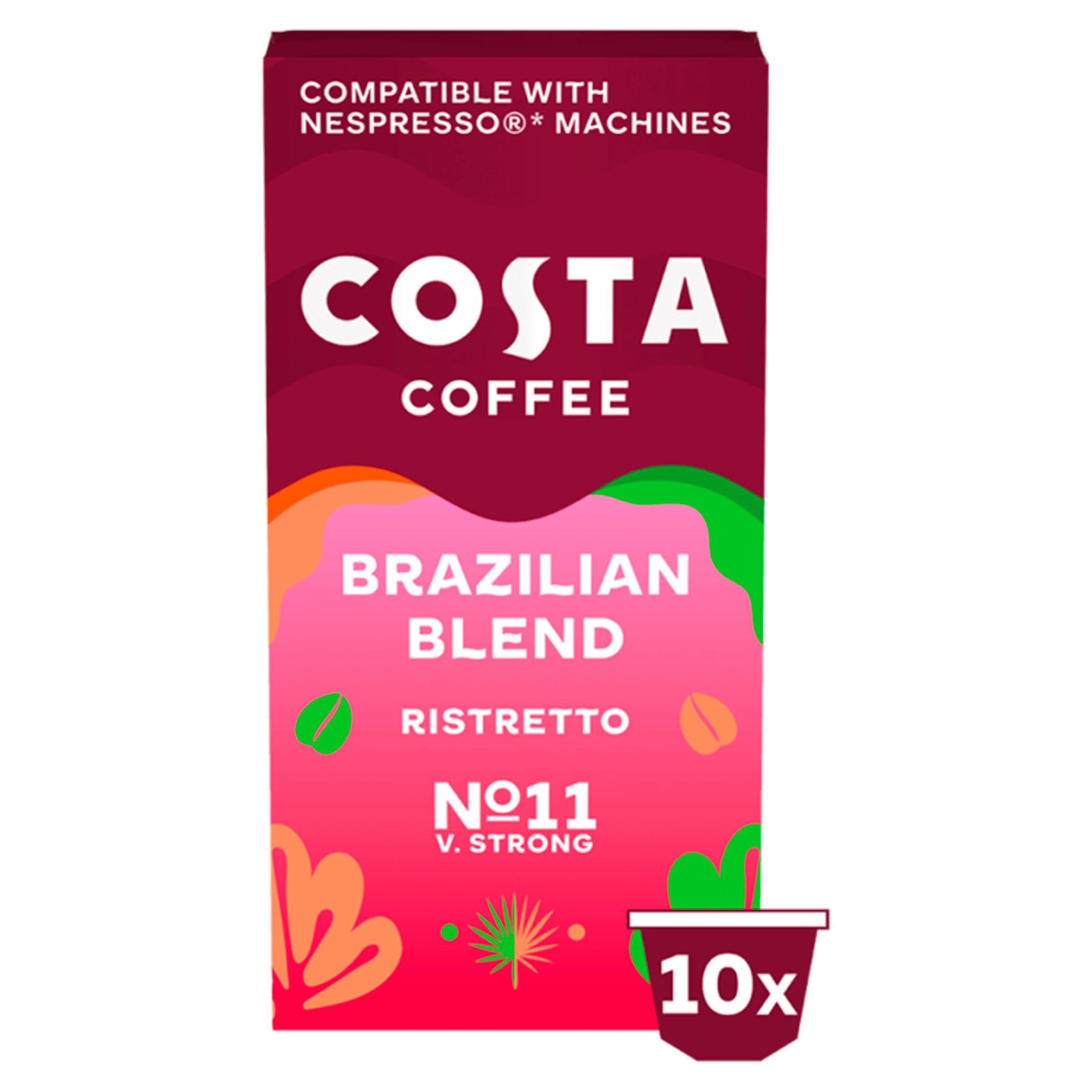 Costa Coffee Dark &amp;amp; Intense Brazilian Blend 10x5.7g