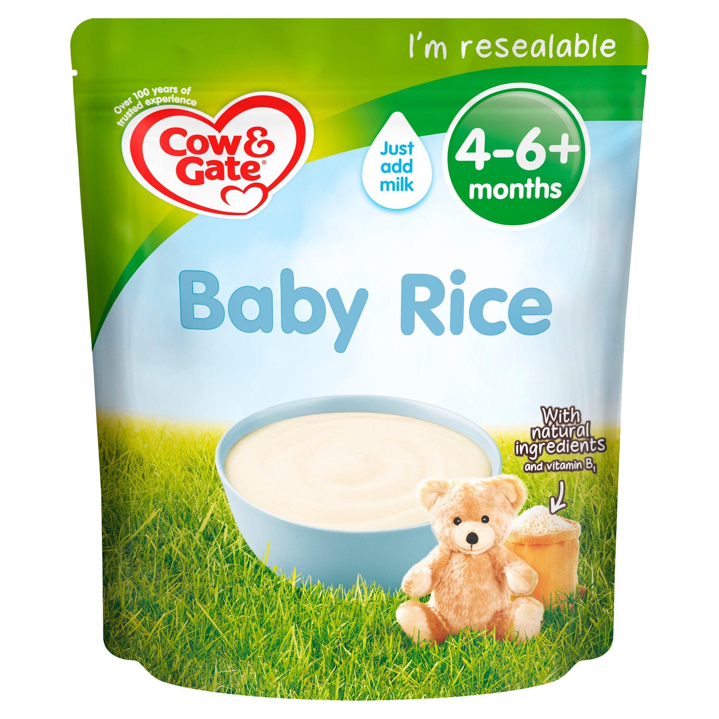 Cow &amp;amp; Gate Pure Baby Rice Cereal 100g 4 Month+