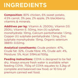 COYA Freeze-Dried Raw Adult Dog Food Chicken   750g