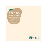 Cream Compostable Paper Napkins   20 per pack