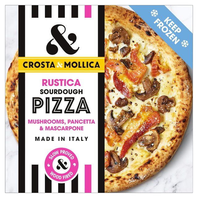 Crosta &amp;amp; Mollica Rustica Sourdough Pizza with Pancetta &amp;amp; Mushrooms   442g