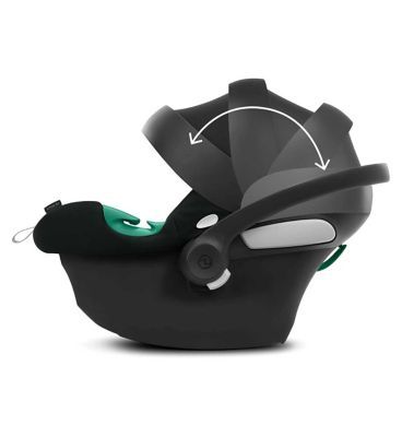 Cybex Aton B2 &amp;amp; Base One (iSize Infant Carrier &amp;amp; Base) - Volcano Black