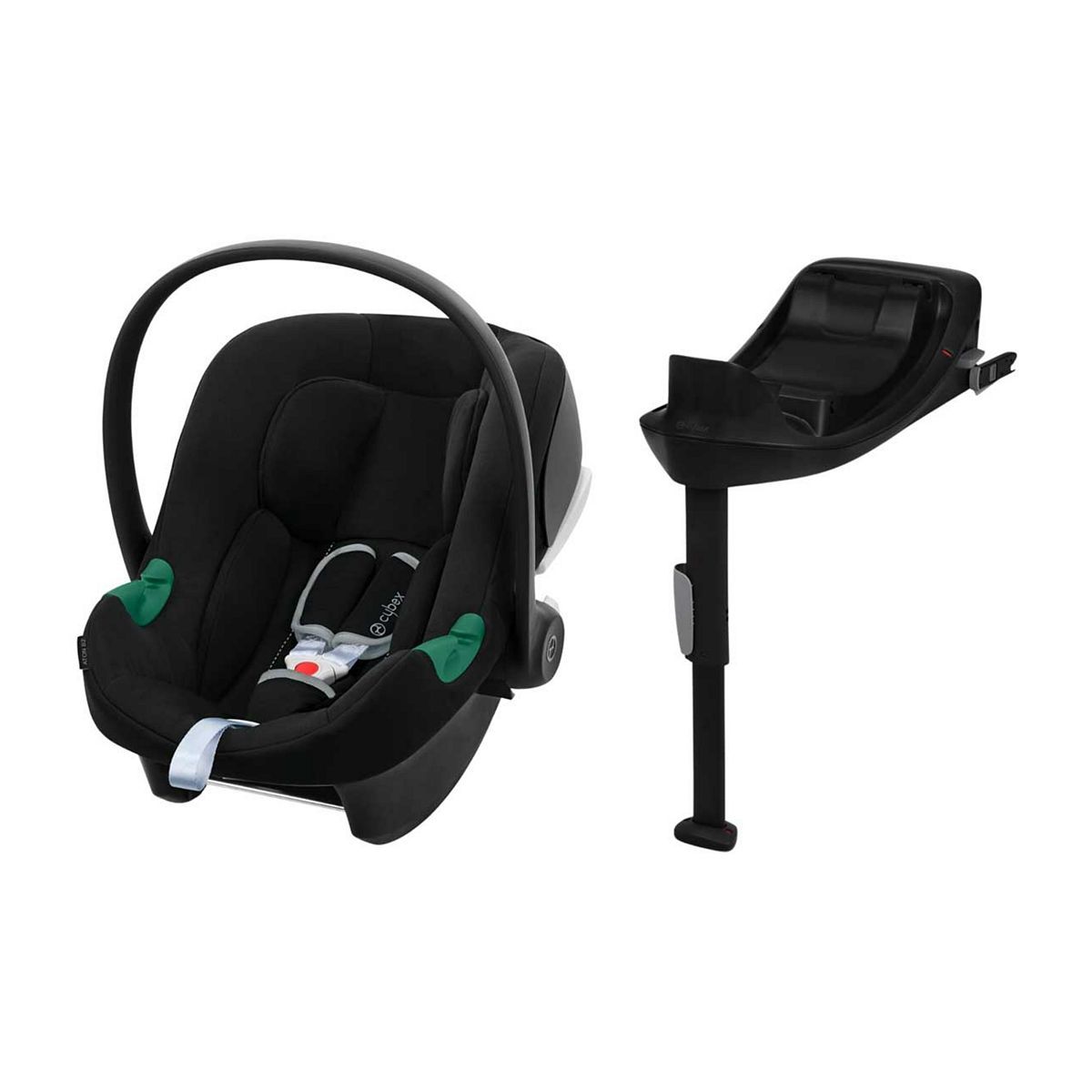 Cybex Aton B2 &amp;amp; Base One (iSize Infant Carrier &amp;amp; Base) - Volcano Black